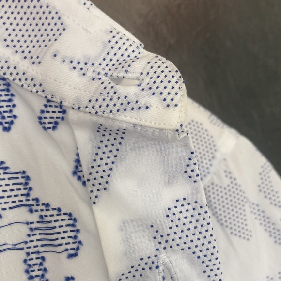 JIL SANDER embroidered short sleeved shirt size 38/15 - Picture 13 of 14